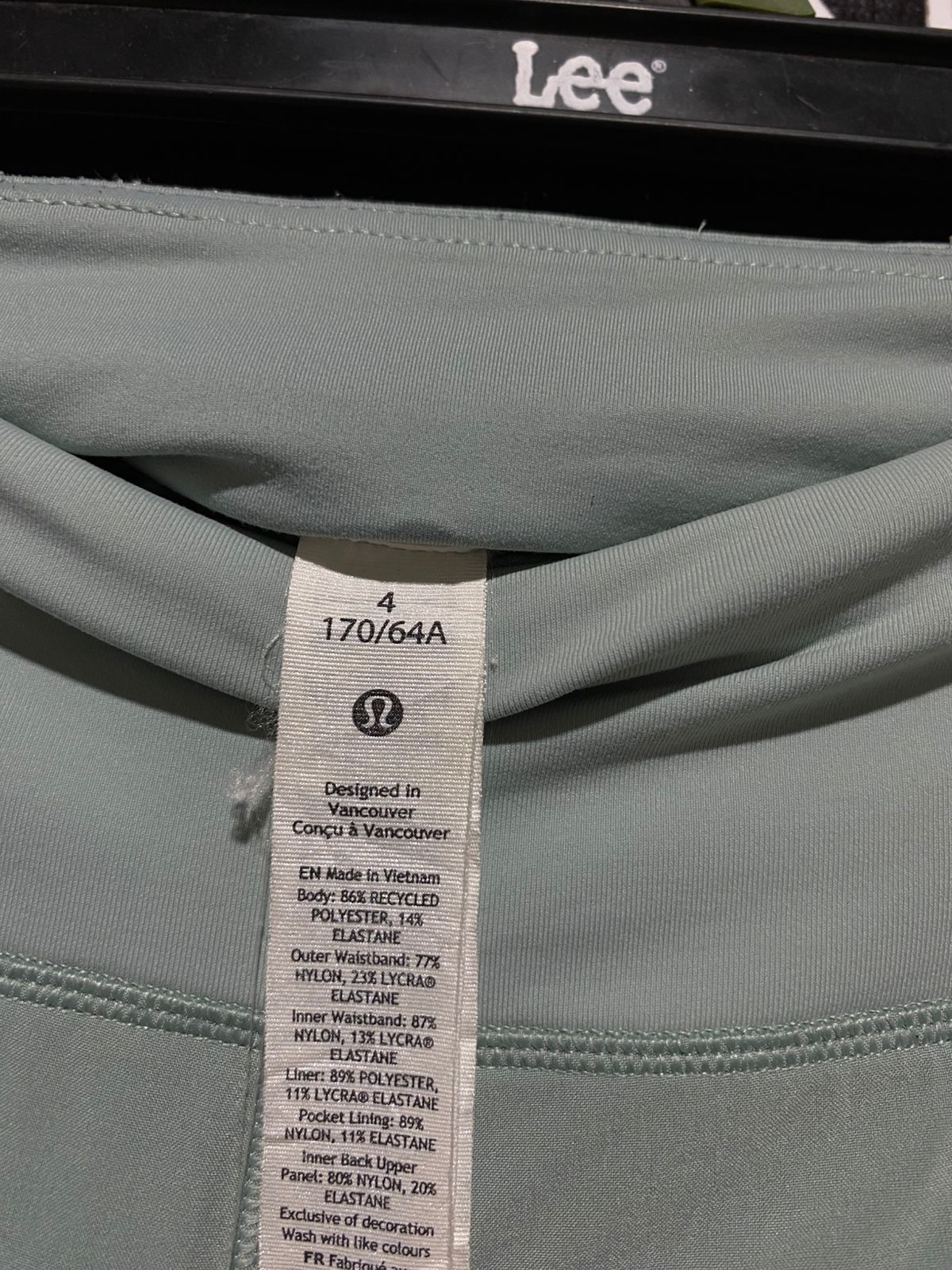 LULULEMON |M| WAIST 27| SPEED UP HIGH-RISE SHORT 4" - MINT GREEN
