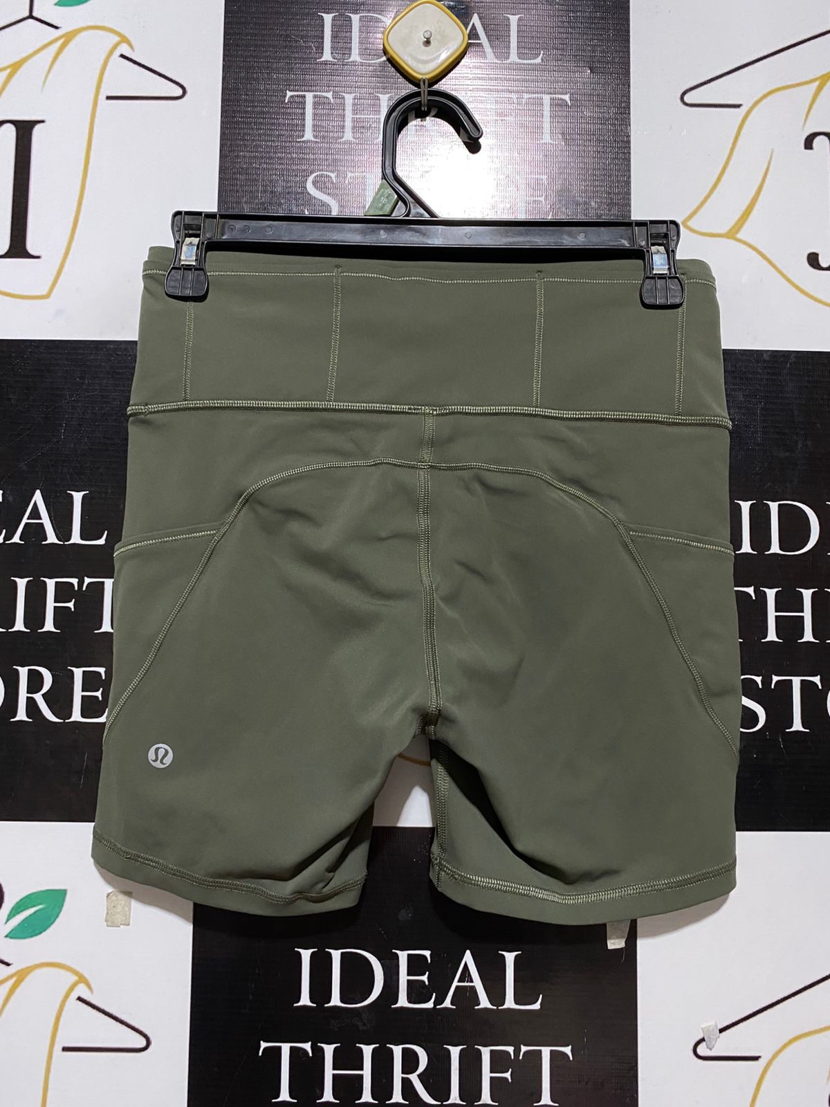 LULULEMON |S| WAIST 26| FAST AND FREE HIGH-RISE SHORT 6" - OLIVE GREEN