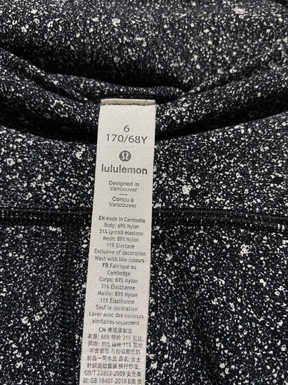 LULULEMON |S| WAIST 25| ALIGN HIGH-RISE SHORT 6" - WHITE SPARKLE PRINT