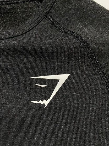 GYMSHARK |M| BUST 15| VITAL SEAMLESS LONG SLEEVE CROP TOP