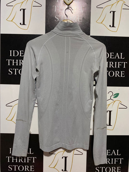 LULULEMON |S| BUST 16| SWIFTLY TECH HALF-ZIP 2.0 IN SILVER DROP