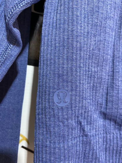 LULULEMON |S| BUST 16| EBB TO STREET SEAMLESS CROPPED LONG-SLEEVE IN PERIWINKLE