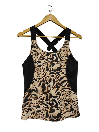 ROCK WEAR |M| BUST 15| B23| LEOPARD PRINT CROSS-BACK ACTIVEWEAR TANK