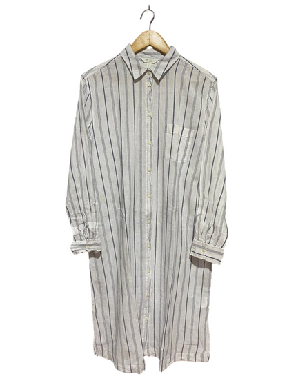 H&M |M| BUST 21| B23| L'AMOUR STRIPED LINEN-BLEND SHIRT DRESS