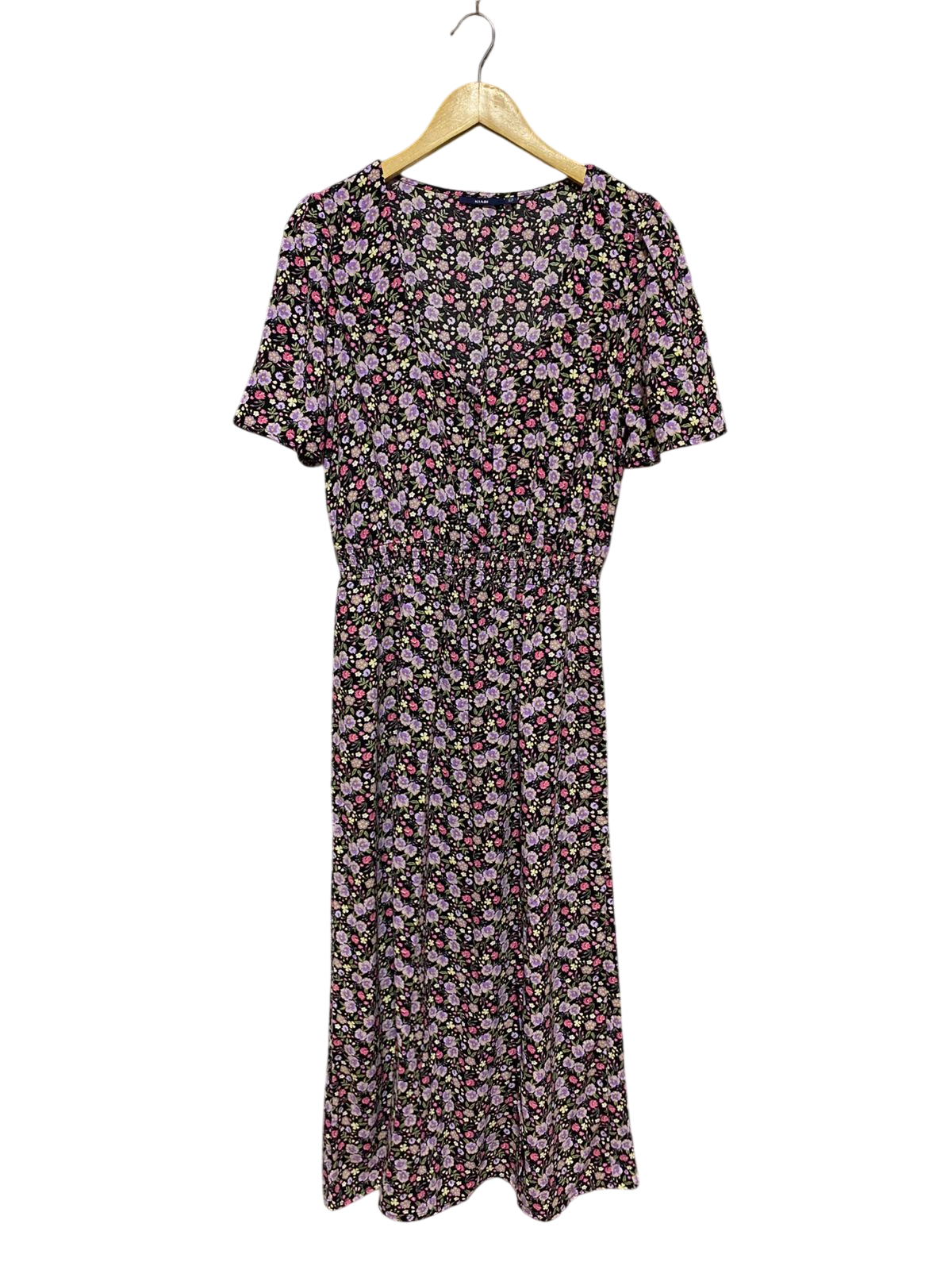 KIABI |M| BUST 18| B23| V-NECK FLORAL MIDI DRESS