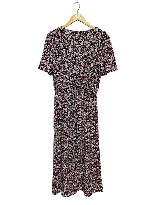 KIABI |M| BUST 18| B23| V-NECK FLORAL MIDI DRESS