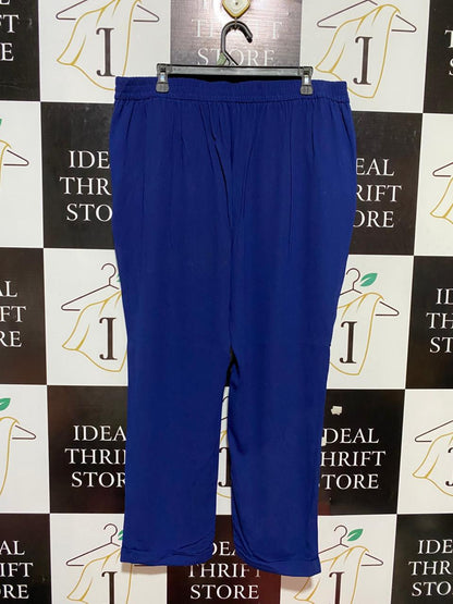 PRIMARK |XXL| WAIST 38| B23| ROYAL BLUE TAILORED STRAIGHT-LEG TROUSERS