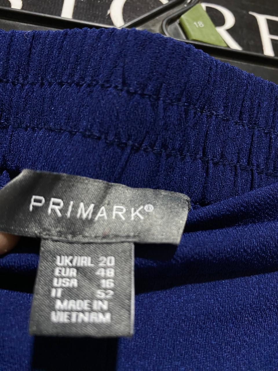 PRIMARK |XXL| WAIST 38| B23| ROYAL BLUE TAILORED STRAIGHT-LEG TROUSERS