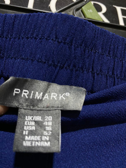 PRIMARK |XXL| WAIST 38| B23| ROYAL BLUE TAILORED STRAIGHT-LEG TROUSERS
