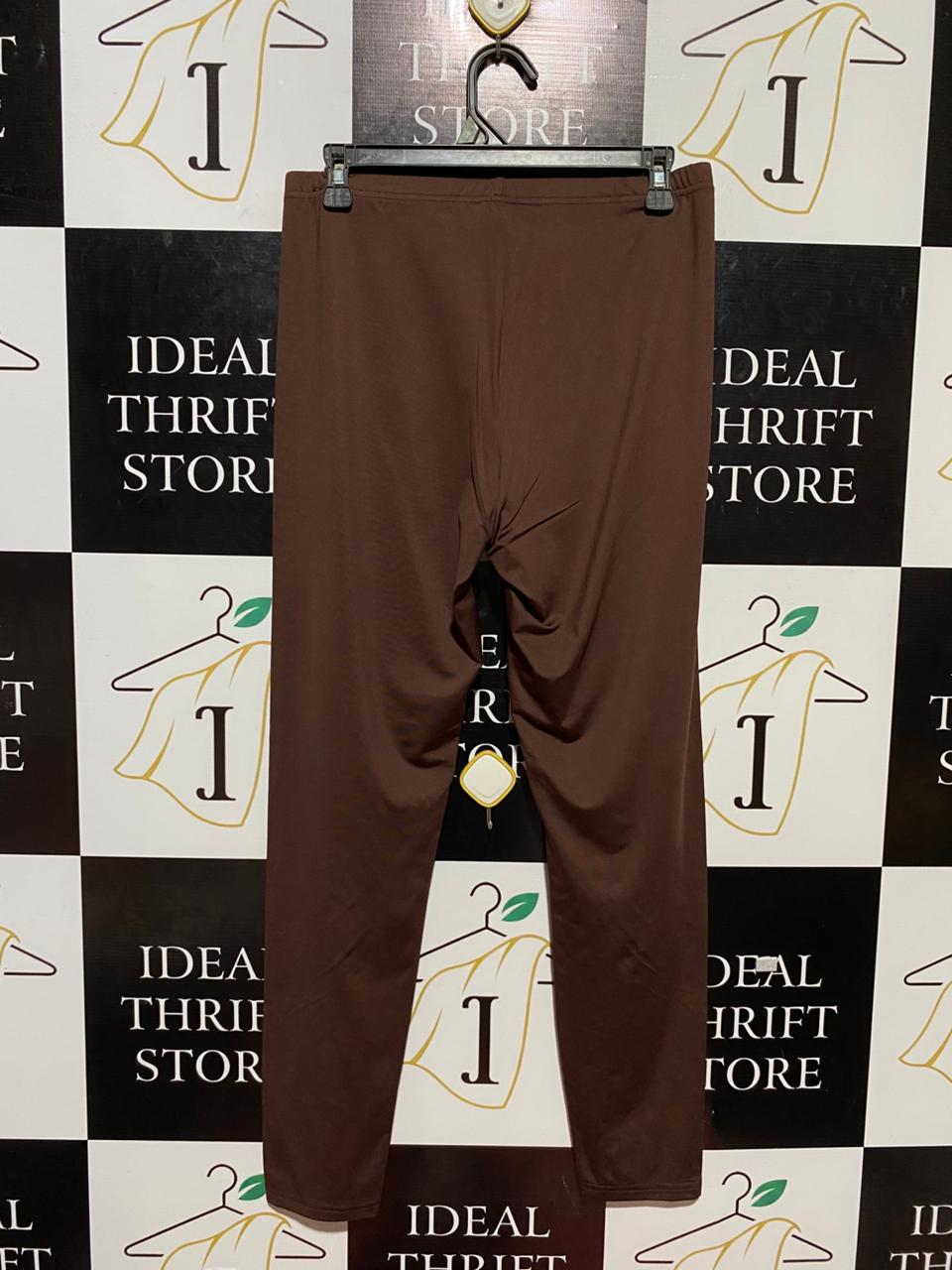 SHEIN |L| WAIST 30| B23|  PREMIUM CHOCOLATE BROWN STRETCH LEGGINGS