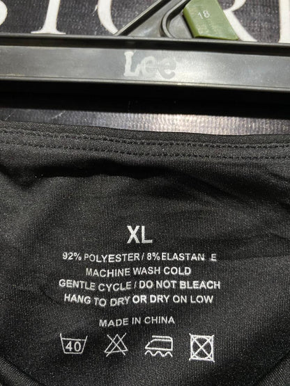 |XL| WAIST 29| B23| PREMIUM BLACK HIGH-WAISTED LEGGINGS WITH DUAL SIDE POCKETS