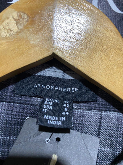 ATMOSPHERE |XL| BUST 21| B23| CLASSIC MONOCHROME CHECKERED FLANNEL SHIRT