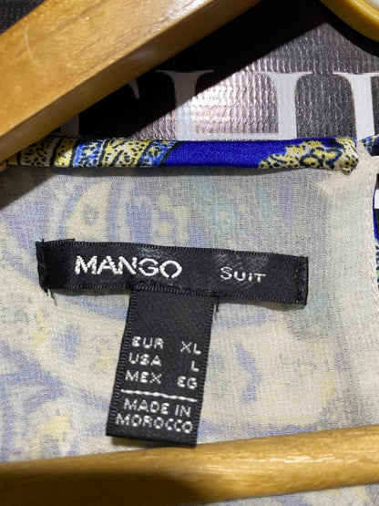 MANGO |XL| BUST 21| B23| EXOTIC PAISLEY PRINT SATIN MAXI DRESS