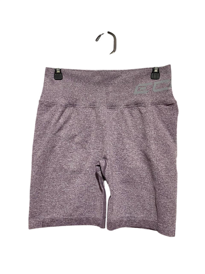 EHT |L| WAIST 29| B23| PREMIUM HIGH-WAISTED MAUVE MARL SEAMLESS BIKER SHORTS