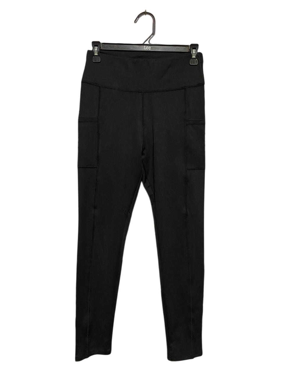 SHEIN |M| WAIST 26| B24| PREMIUM HIGH-WAISTED BLACK ACTIVEWEAR LEGGINGS WITH SIDE POCKETS