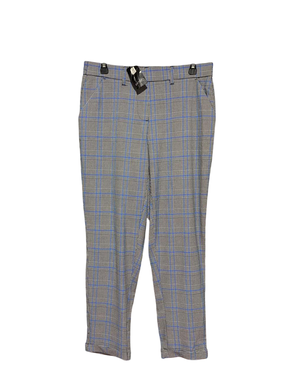 ESMARA |XL| WAIST 32| B24| PREMIUM GLEN CHECK TROUSERS - TAILORED SLIM-FIT APPAREL