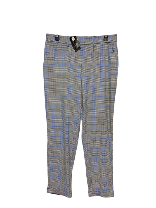 ESMARA |XL| WAIST 32| B24| PREMIUM GLEN CHECK TROUSERS - TAILORED SLIM-FIT APPAREL