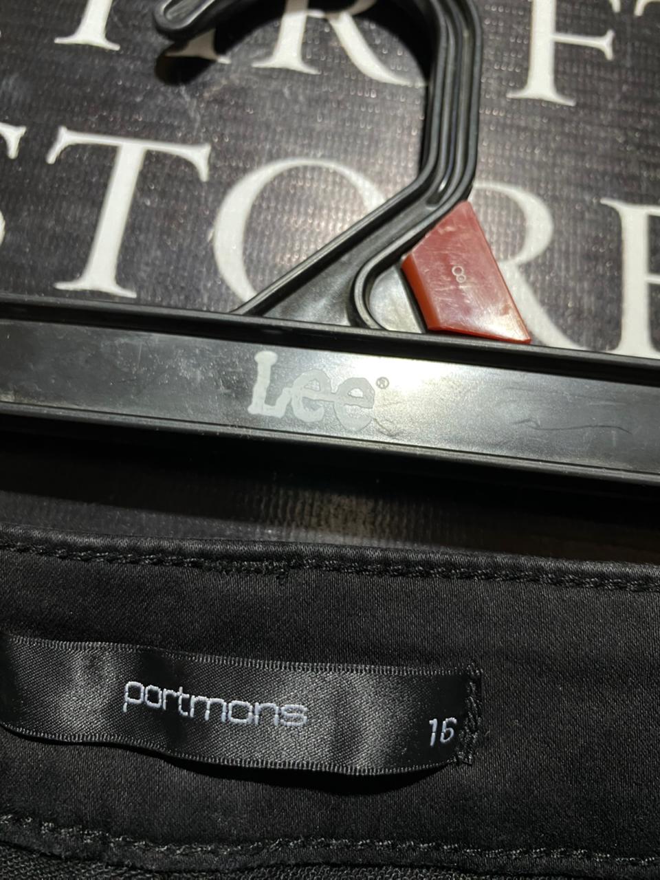 PORTMONS |XL| WAIST 34| B24| PREMIUM JET BLACK SLIM-FIT CHINOS - HIGH-WAISTED STRETCH COTTON TROUSERS