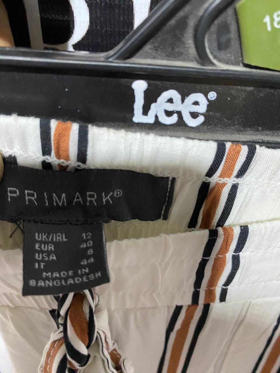 PRIMARK |L| WAIST 29| B24| PREMIUM STRIPED RELAXED-FIT TROUSERS - COMFORTABLE LOUNGEWEAR APPAREL