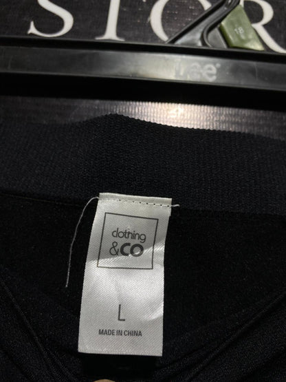 CLOTHING & CO |L| WAIST 29| B24| PREMIUM HIGH-PERFORMANCE BLACK ACTIVEWEAR LEGGINGS