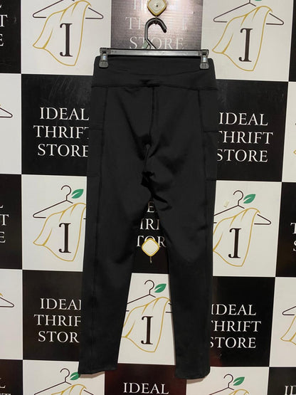 SHEIN |M| WAIST 26| B24| PREMIUM HIGH-WAISTED BLACK ACTIVEWEAR LEGGINGS WITH SIDE POCKETS