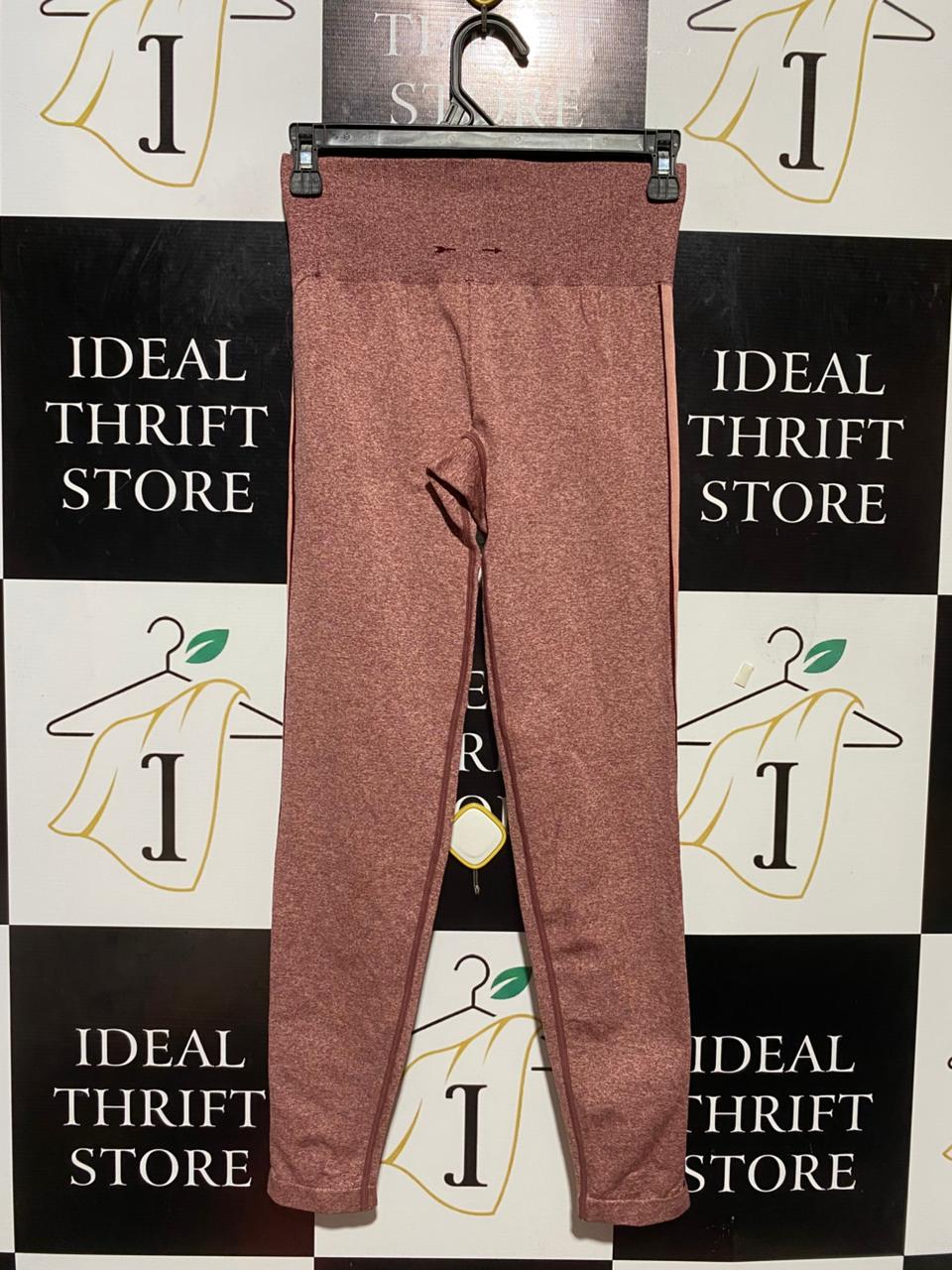 THE UPSIDE |XS| WAIST 24| B23| PREMIUM HIGH-WAISTED MAUVE MARL SEAMLESS LEGGINGS