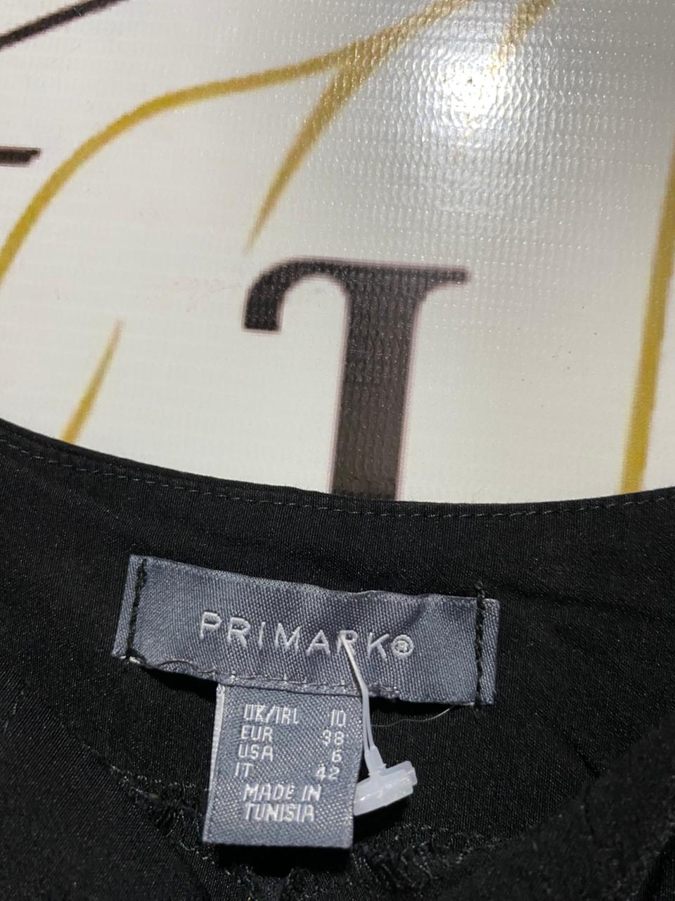 PRIMARK |M| BUST 15| B23| CHIC BLACK CORSET-STYLE CROP TANK TOP - VERSATILE FITTED BODICE BUSTIER