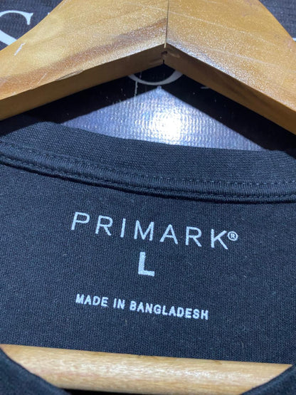PRIMARK |L| BUST 23| B23| BLACK CREW NECK T-SHIRT - PREMIUM COTTON