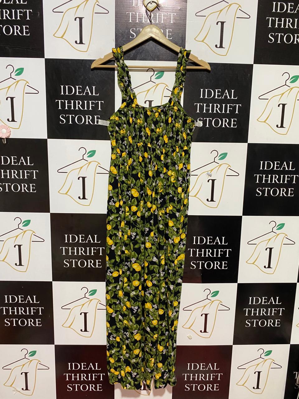 TU WOMAN |S| BUST 14| B23| VIBRANT LEMON PRINT SUMMER JUMPSUIT
