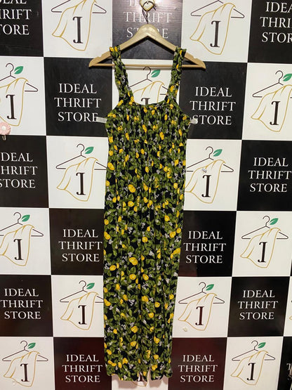TU WOMAN |S| BUST 14| B23| VIBRANT LEMON PRINT SUMMER JUMPSUIT