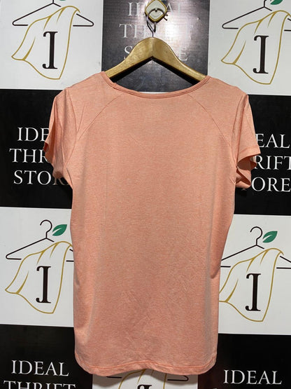 CRIVIT |L| BUST 19| B23| WOMEN'S PERFORMANCE V-NECK T-SHIRT - PEACH MELANGE