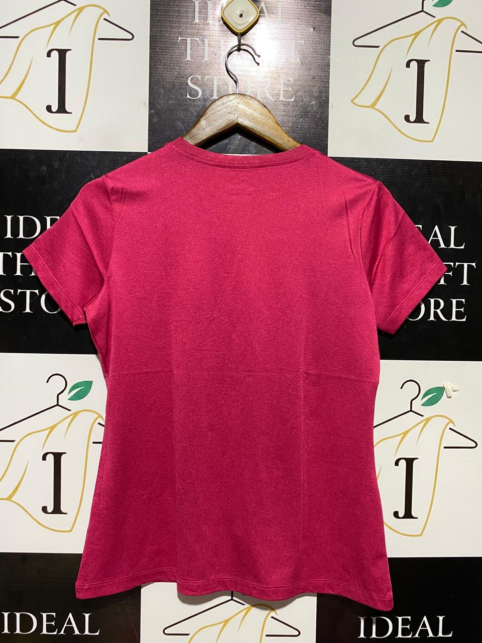 FILA |M| BUST 18| B23| WOMEN'S ESSENTIAL PERFORMANCE T-SHIRT - VIBRANT MAGENTA ACTIVEWEAR