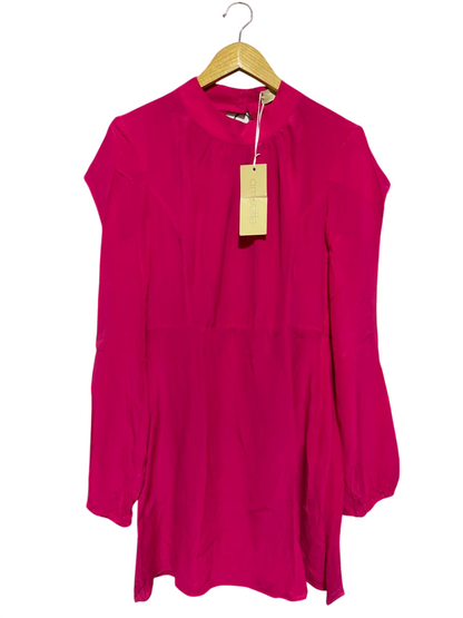 AMORETTE |M| BUST 18| B24| PREMIUM HOT PINK HIGH-NECK MINI DRESS