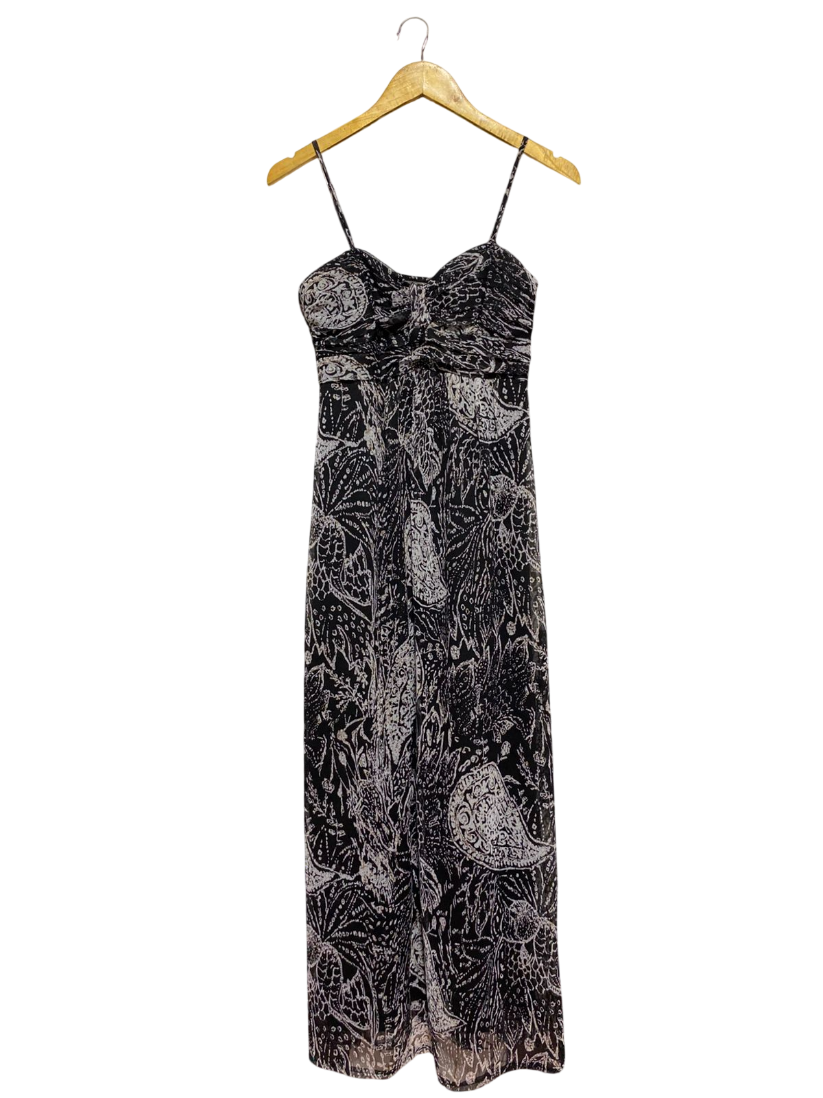 KATIES |S| BUST 16| B24| PREMIUM VINTAGE BOHO PRINT MAXI DRESS