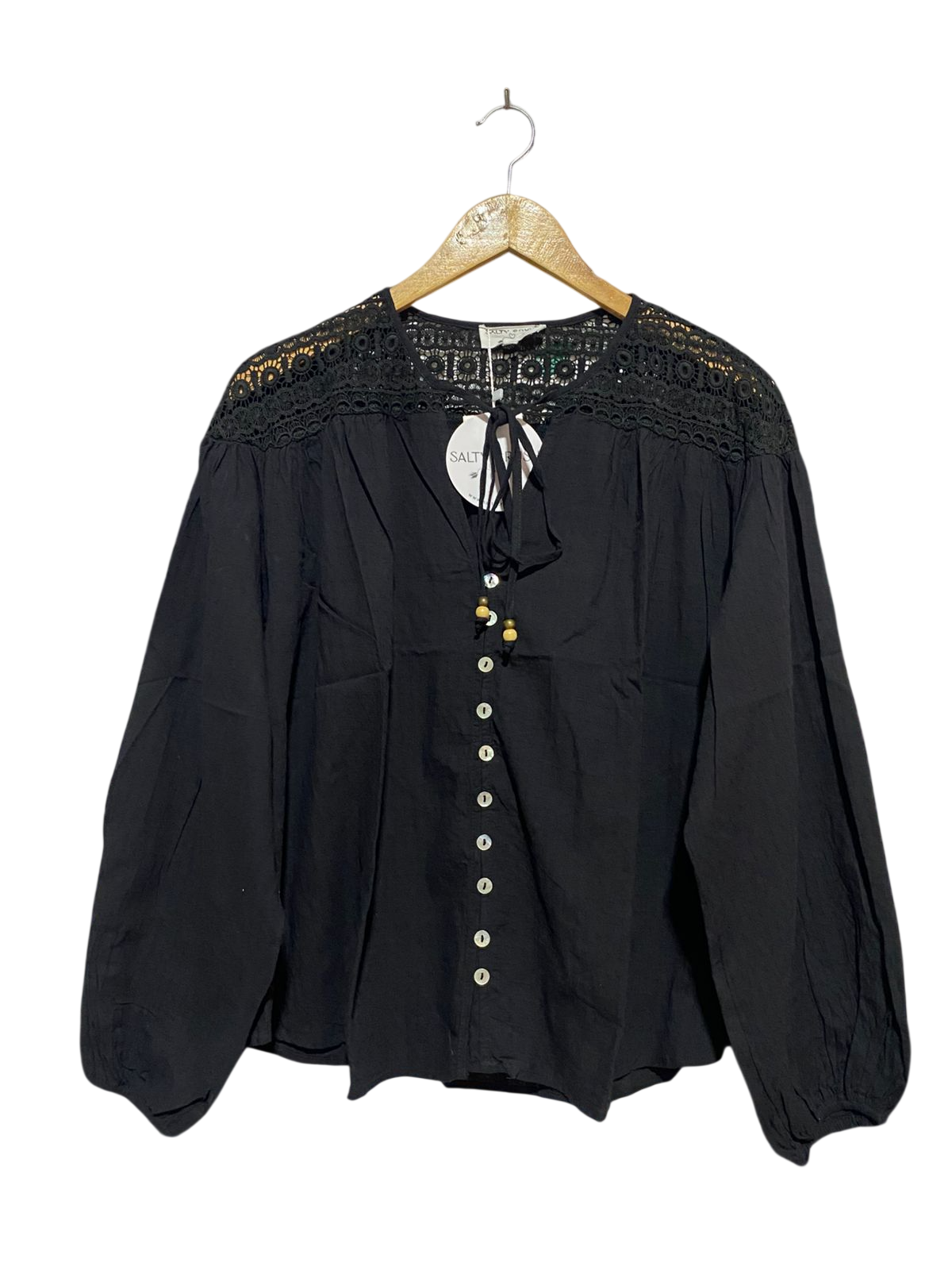SALTY CRUSH |M| BUST 22| B24| ELEGANT LONG SLEEVE BUTTON-DOWN APPAREL