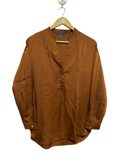 PRIMARK |L| BUST 20| B24| PREMIUM SATIN-FINISH V-NECK BLOUSE