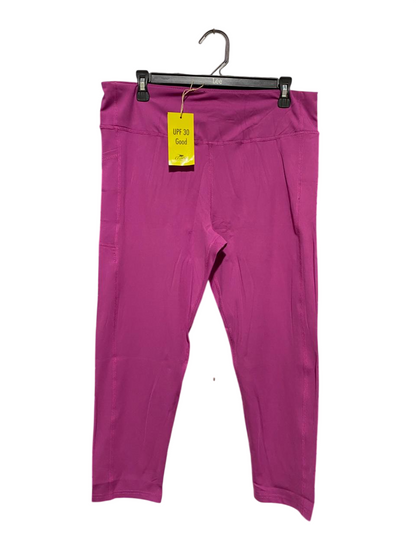 CRANE |XL| WAIST 32| B25| WOMEN'S MENTA MAGENTA UPF 30+ PERFORMANCE CROPPED LEGGINGS