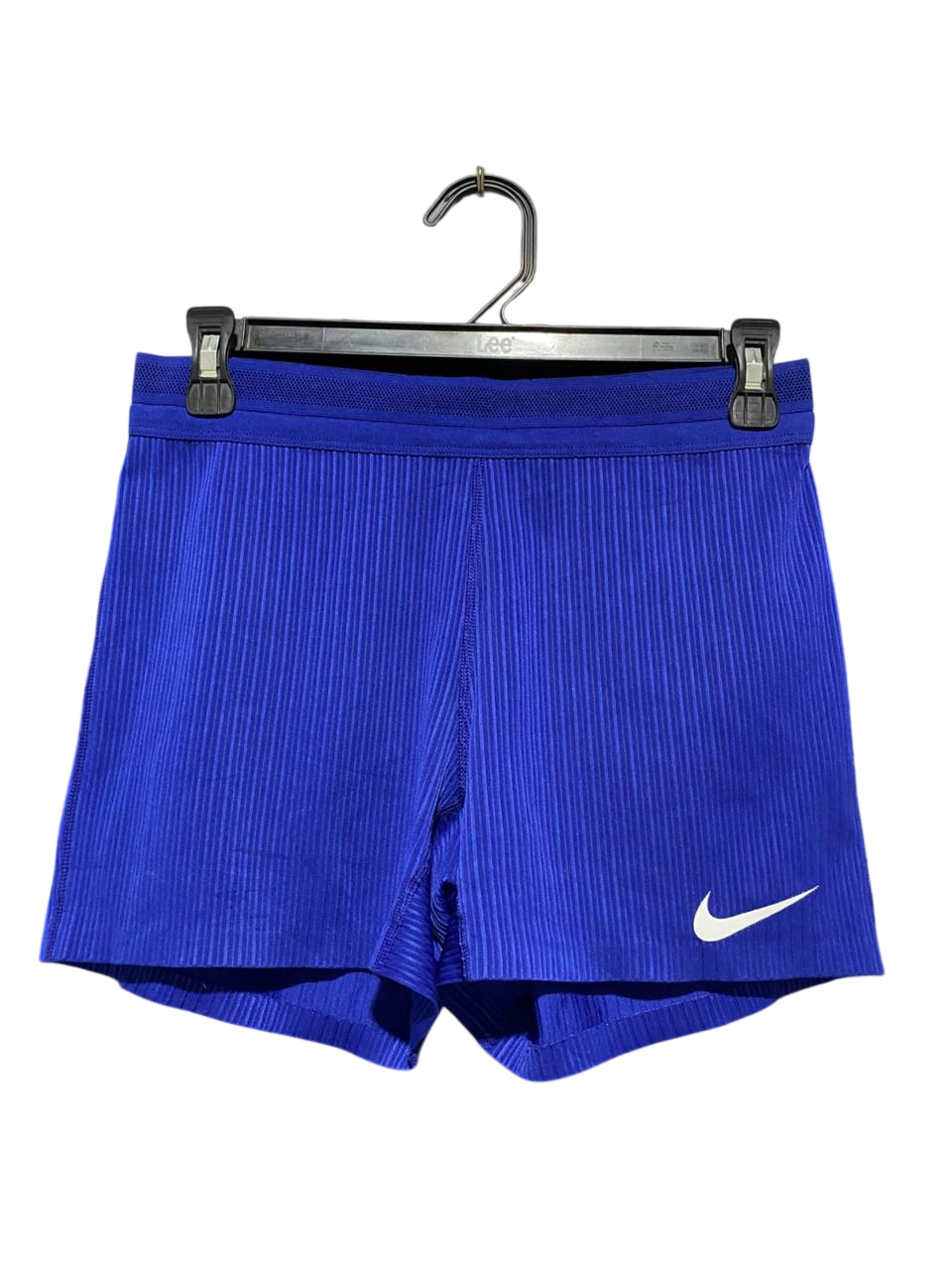 NIKE |M| WAIST 27| B25| WOMEN'S VAPORKNIT DEEP ROYAL BLUE STRETCH RUNNING SHORTS