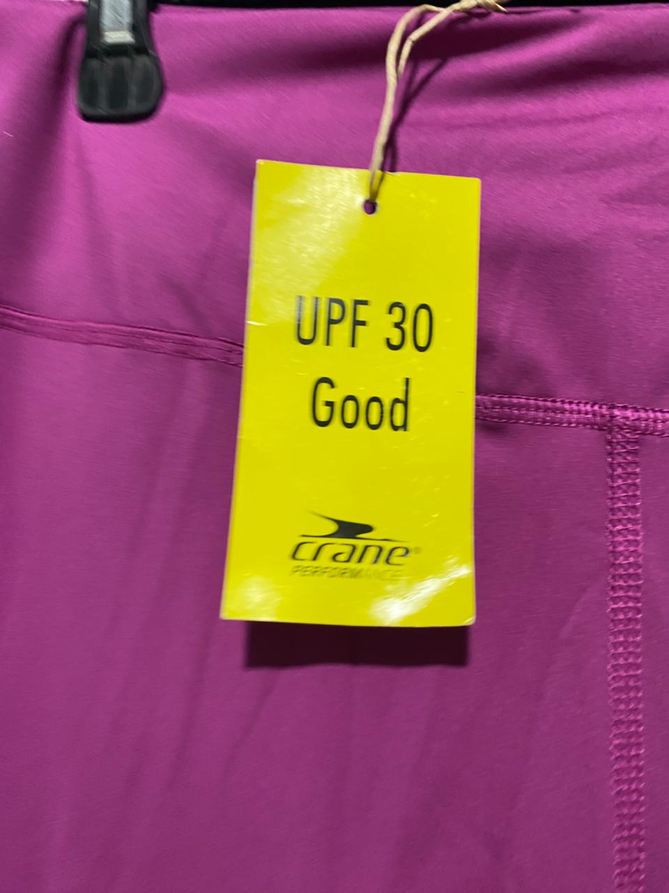 CRANE |XL| WAIST 32| B25| WOMEN'S MENTA MAGENTA UPF 30+ PERFORMANCE CROPPED LEGGINGS