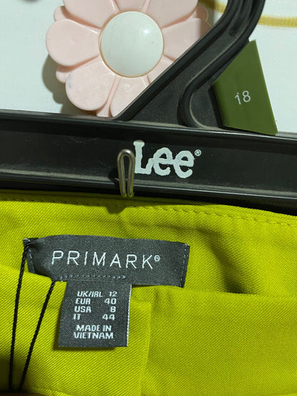 PRIMARK |L| B25| WOMEN'S PREMIUM CHARTREUSE LIME TWO-PIECE OVERSIZED BLAZER AND TROUSER SUIT SET