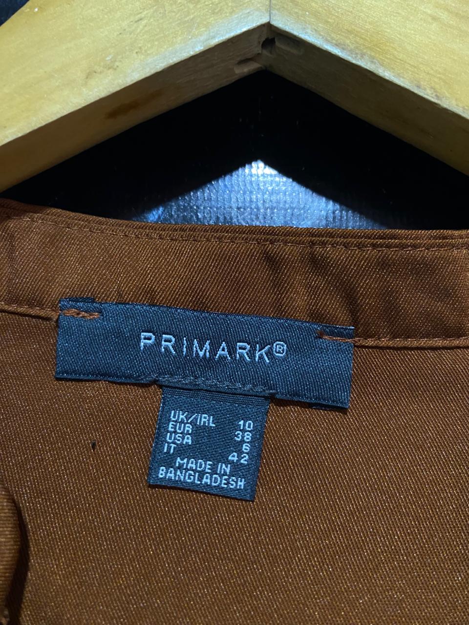 PRIMARK |L| BUST 20| B24| PREMIUM SATIN-FINISH V-NECK BLOUSE