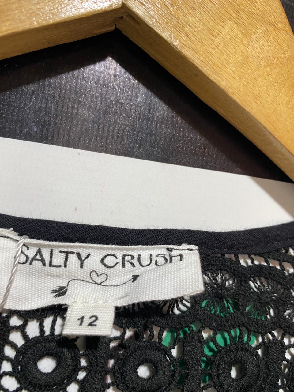 SALTY CRUSH |M| BUST 22| B24| ELEGANT LONG SLEEVE BUTTON-DOWN APPAREL