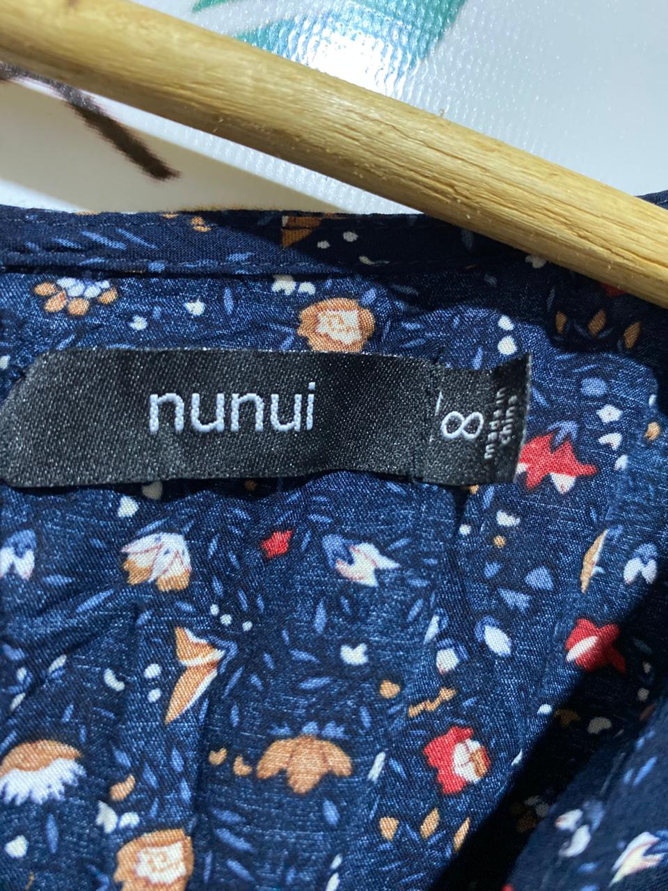 NUNUI |M| BUST FREE| B24| PREMIUM NAVY POLKA DOT TIE-FRONT MIDI JUMPSUIT