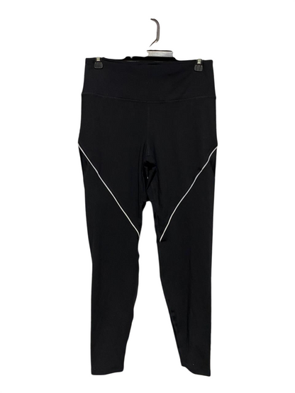 H&M |M| WAIST 28| B25| WOMEN'S HIGH-RISE TRAINING TIGHTS – STEALTH BLACK WITH WHITE PIPING