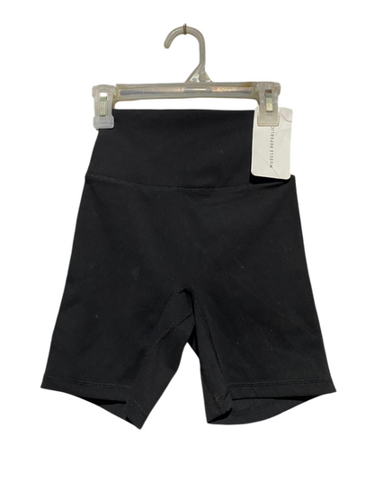 MUSCLE REPUBLIC |XXS| WAIST 18| B25| LUXE HIGH-WAISTED BIKER SHORTS - BLACK