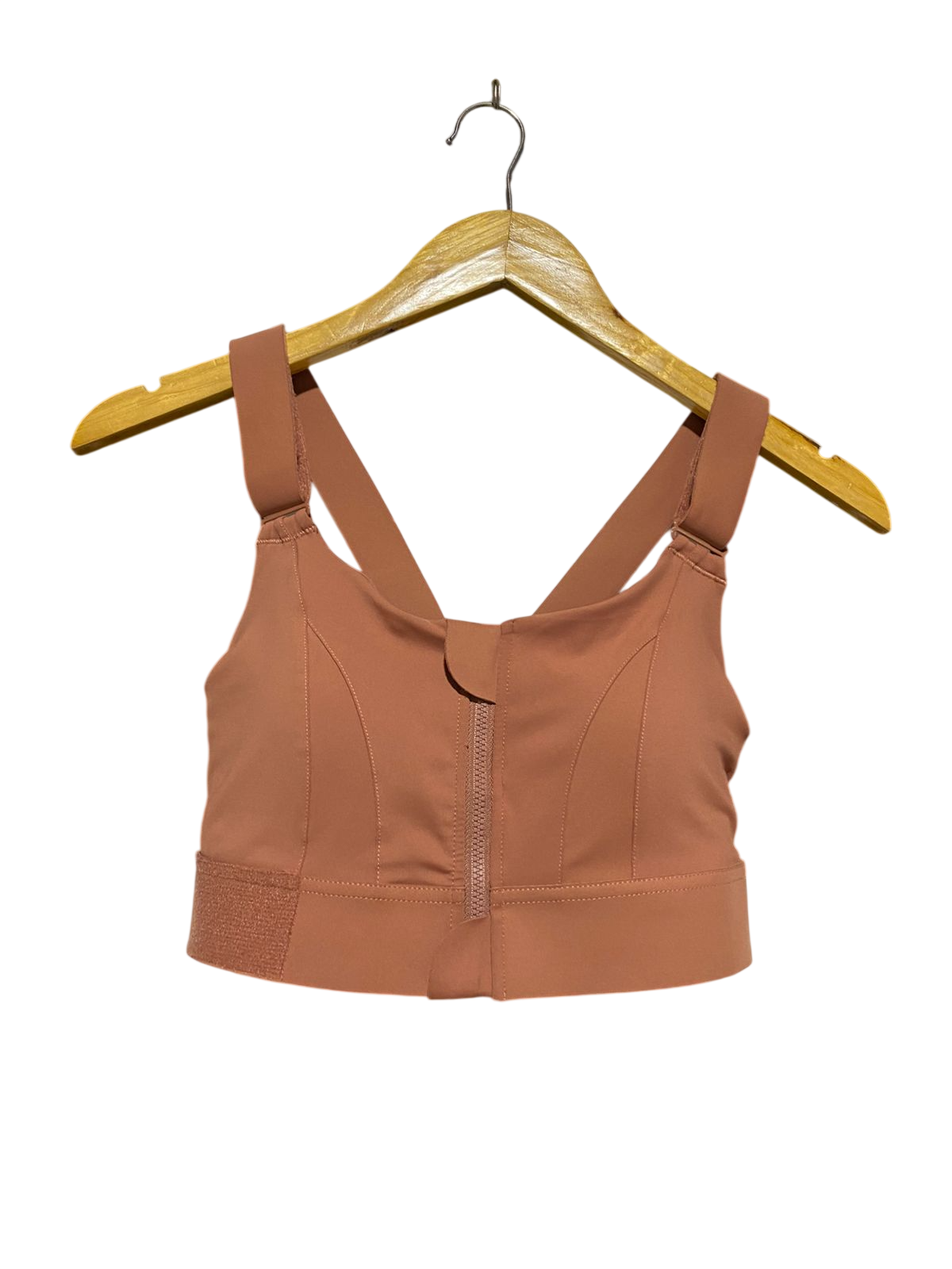 |L| BUST 14| C1| HIGH-IMPACT ZIP-FRONT SPORTS BRA