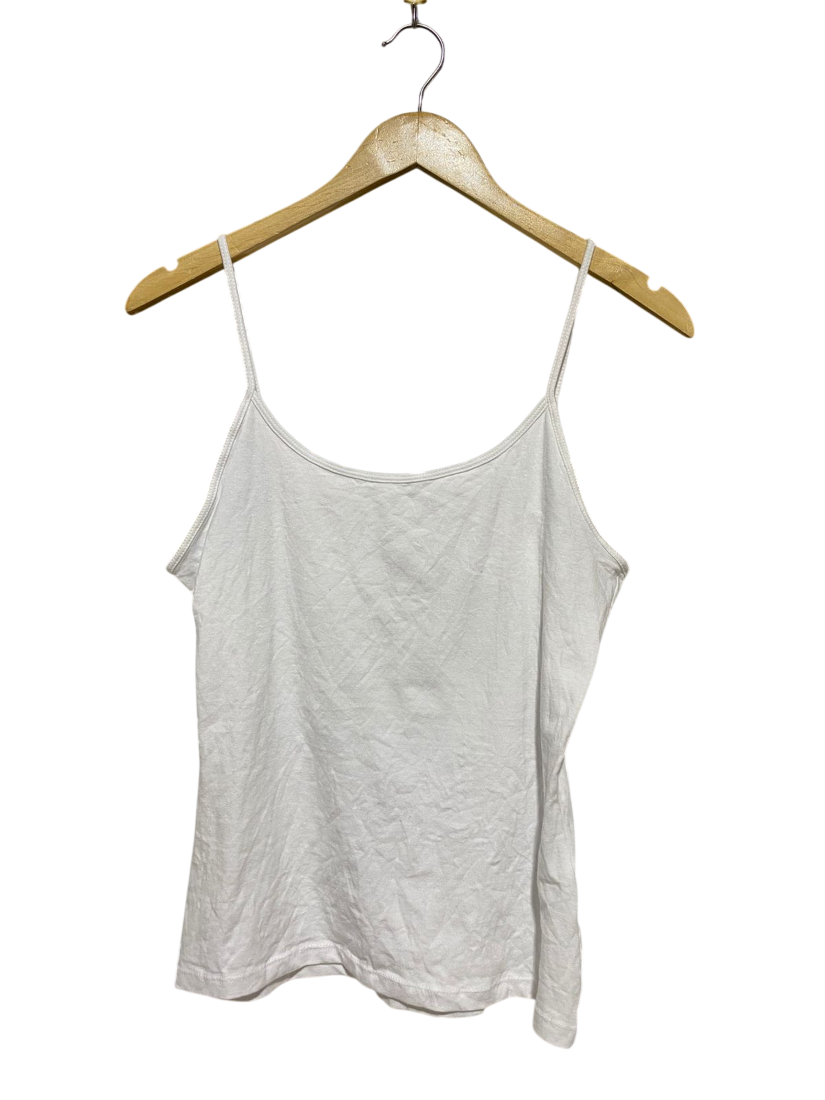 PRIMARK CARES |M| BUST 16| C1| PREMIUM COTTON SPAGHETTI STRAP CAMISOLE – ESSENTIAL WHITE