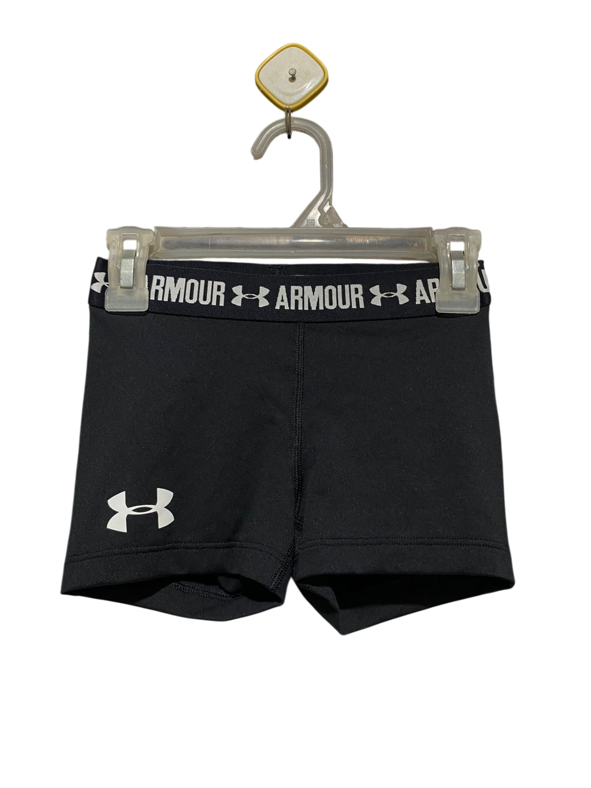 UNDER ARMOUR |XXS| WAIST 20| C1| WOMEN'S HEATGEAR COMPRESSION SHORTS – CLASSIC BLACK