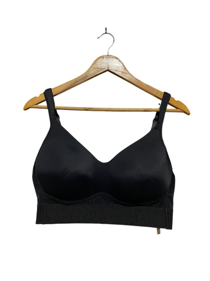 RHONDA SHEAR |L| BUST 17| C1| PREMIUM SEAMLESS HIGH-SUPPORT SPORTS BRA – CLASSIC BLACK