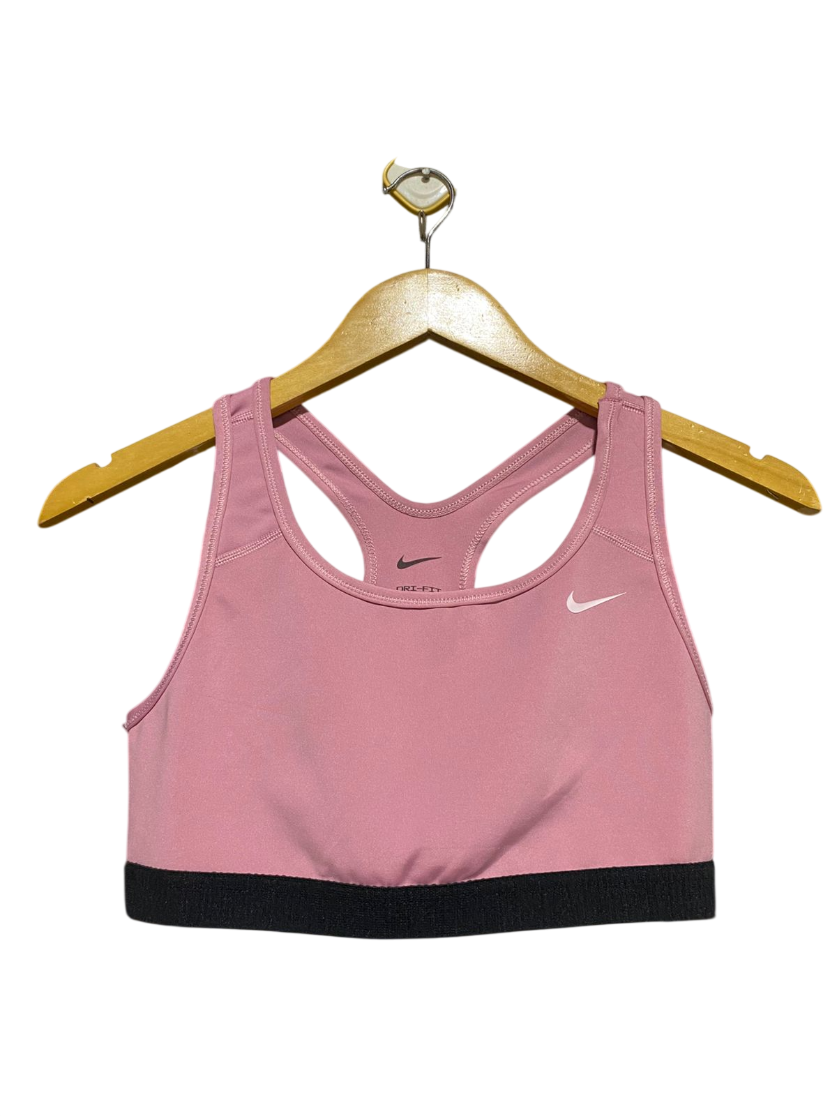 NIKE |XL| BUST 14| C1| WOMEN'S DRI-FIT SWOOSH MEDIUM-SUPPORT SPORTS BRA – DUSTY PINK